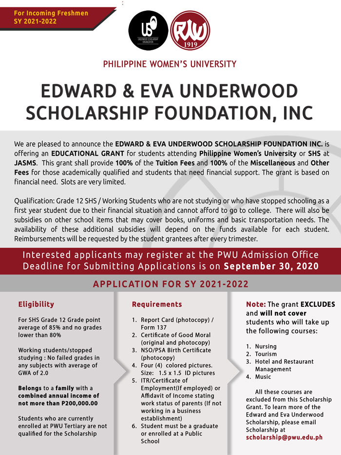 underwood-scholarship-sy2021-2022