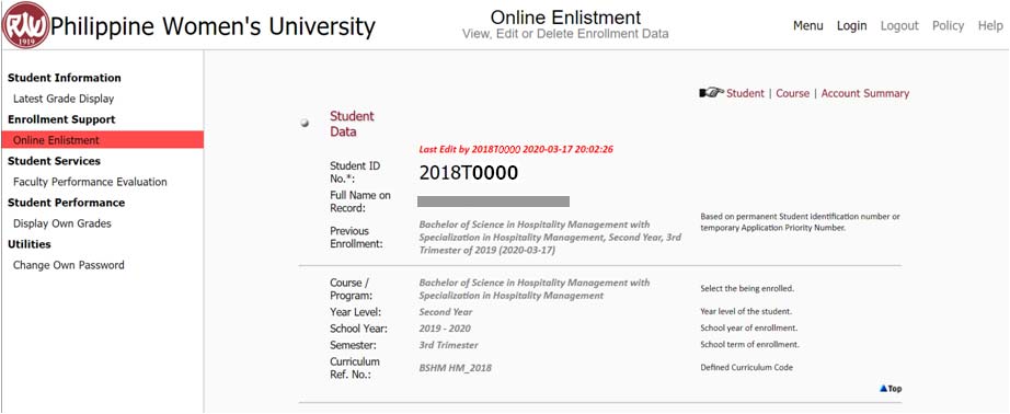 PWU ERP Student Portal Guide - image 1