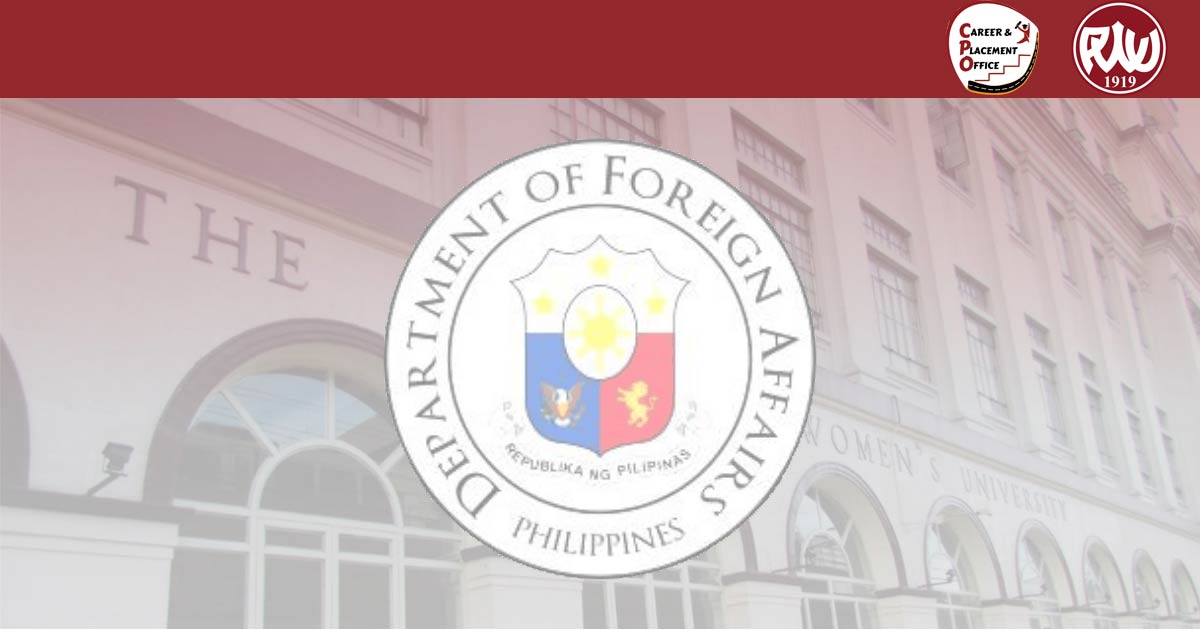 PWU CPO | Job Opportunity: Department of Foreign Affairs